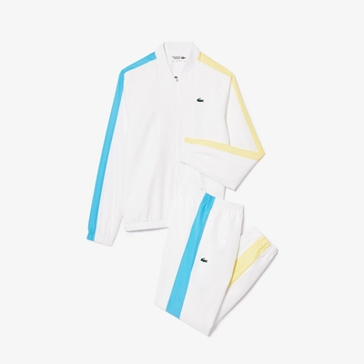 Trainingspak Lacoste Men WH8334 White/Bonnie-Yellow