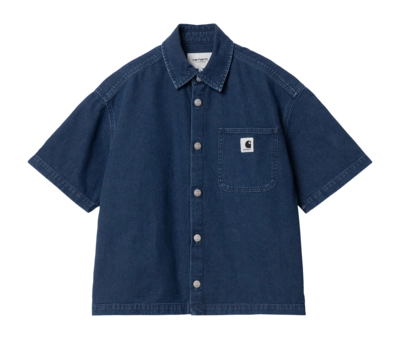 Shirt Carhartt WIP Women S/S Lovilia Shirt Blue