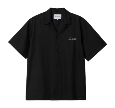 Shirt Carhartt WIP Unisex S/S Delray Shirt Black / Wax