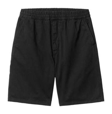 Shorts Carhartt WIP Unisex Flint Short Black Garment Dyed