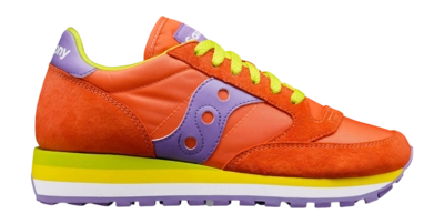 Baskets Saucony Femme Jazz Triple Orange/Lilas