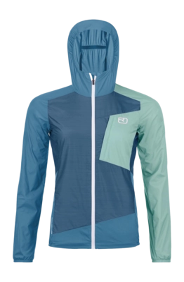 Veste Ortovox Femme Windbreaker Petrol Blue