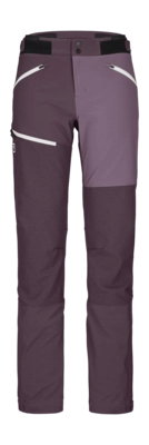 Broek Ortovox Women Westalpen Softshell Dark Wild Berry