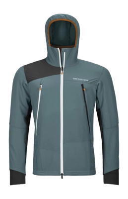 Jacke Ortovox Pala Hooded Jacket Herren Dark Arctic Grey