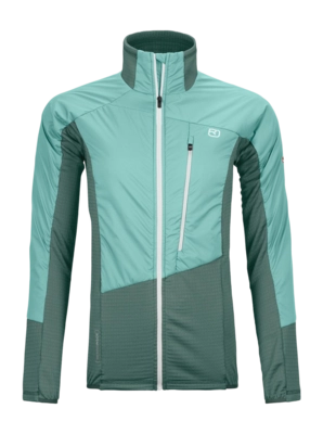 Jacke Ortovox Westalpen Swisswool Hybrid Jacket Damen Dark Arctic Grey