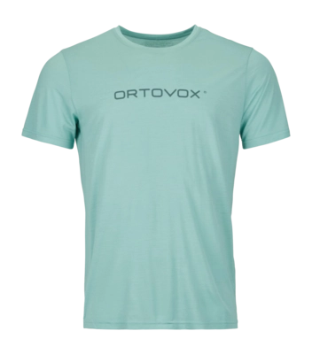 T-Shirt Ortovox 150 Cool Brand Herren Aquatic Ice