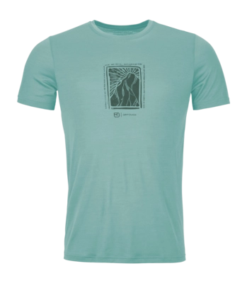 T-Shirt Ortovox Men 120 Cool Tec MTN Cut Aquatic Ice