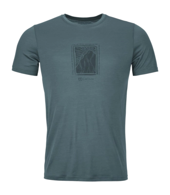 T-Shirt Ortovox Men 120 Cool Tectn Cut Dark Arctic Grey