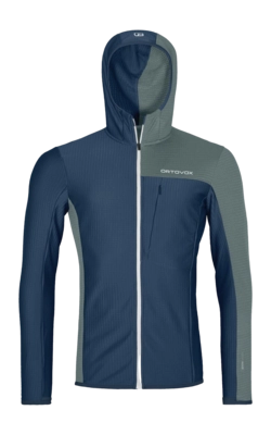 Veste Ortovox Homme Fleece Light Grid Hooded Deep Ocean