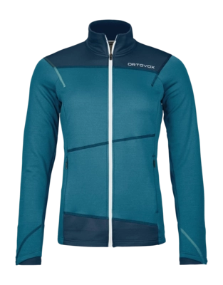 Sweatjacke Ortovox Fleece Light Jacket Damen Mountain Blue