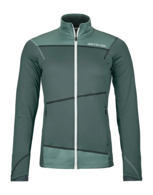 Sweatjacke Ortovox Fleece Light Jacket Damen Dark Arctic Grey