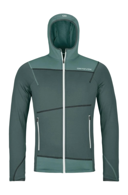 Sweatjacke Ortovox Fleece Light Hoody Herren Dark Arctic Grey