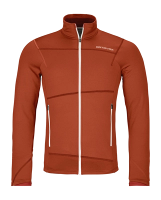 Vest Ortovox Men Fleece Light Jacket Clay Orange