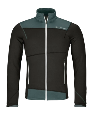 Sweatjacke Ortovox Fleece Light Jacket Herren Black Raven