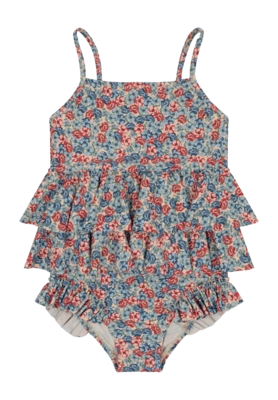 Maillot 1 Pièce Konges Sløjd Manuca Frill Rosie Blue