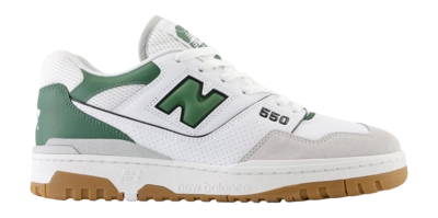 New Balance Unisex BB550ESB White/Nori/Brighton Grey