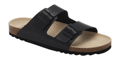 Tongs Scholl Homme Julien Leather Black