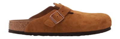 Sabots Birkenstock Homme Boston Suede Leather Mink