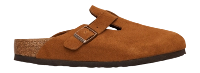 Klomp Birkenstock Women Boston Suede Leather Mink