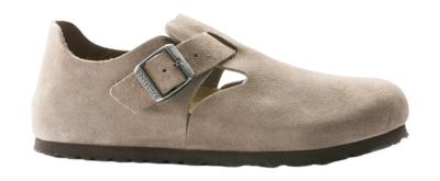 Sabots Birkenstock Femme London Suede Leather Taupe