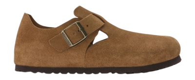 Clog Birkenstock London Suede Damen Mink