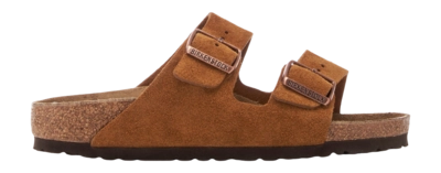 Slipper Birkenstock Women Arizona Suede Leather Mink Narrow