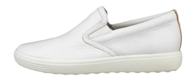 Baskets ECCO Femme Soft 7 Slip On Pebble White Powder