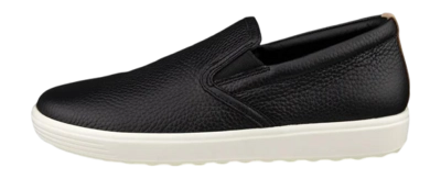 Baskets ECCO Femme Soft 7 Slip On Pebble Black Powder