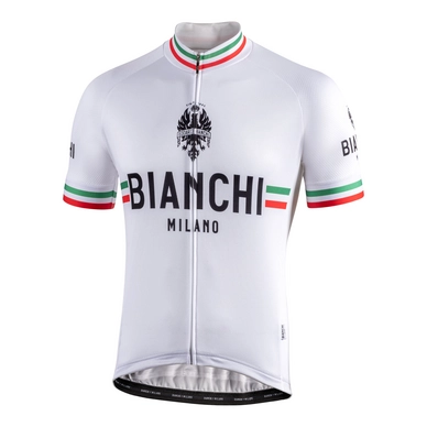 Fietsshirt Bianchi Milano Men Isalle White