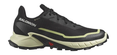 Trailrunning schoen Salomon Women Alphacross 5 GTX Black Transparent Yellow Sunny Lime