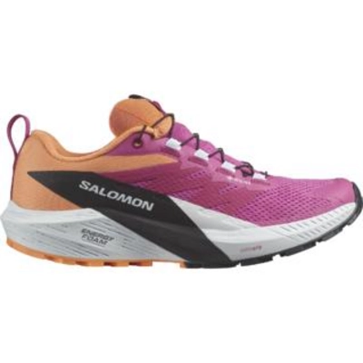 Chaussures de Trail Salomon Femme Sense Ride 5 GTX Rose Violet White Black