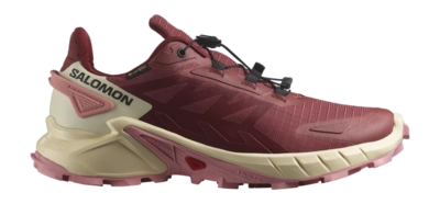 Trail running Shoe Salomon Women Supercross 4 GTX Cow Hide Syrah Blush