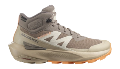Wanderschuhe Salomon Elixir Activ Mid GTX Damen Falcon White Pepper Papaya