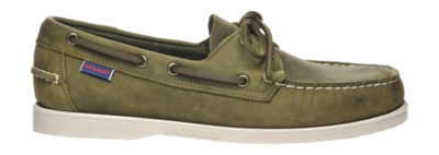 Bootsschuhe Sebago Docksides Portland Crazy H Herren Green Military