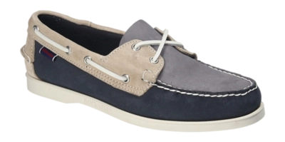 Sebago Men Portland Spinnaker Nubuck Blue-Navy-Off White