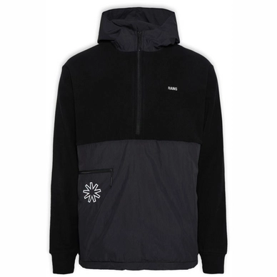Trui Rains Unisex Fleece Hoodie Black