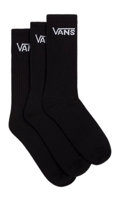 Sok Vans Men Classic Crew Rox Black (3 pack)