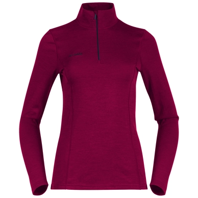 Skipullover Bergans Akeleie Half Zip Beet Red Raspberry Damen