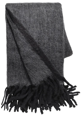 Sprei Cozy Throws Grey/Black