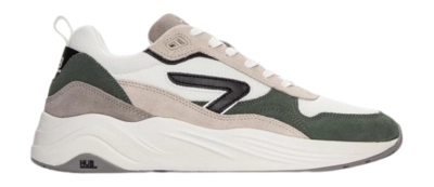HUB Men Glide S43 White Black Sage Green White-Mid Grey