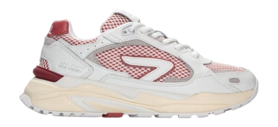 Baskets HUB Femme Slam L24 Dusty Red White Lt Beige