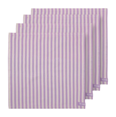 Napkin Pip Studio Stripes Lilac (Set of 4)