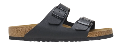 Slipper Birkenstock Arizona Mixed Leather Herren Saffiano BF Black Regular