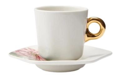Espresso Mug with Saucer Essenza Gallery Off White 90 ml (Set of 4)