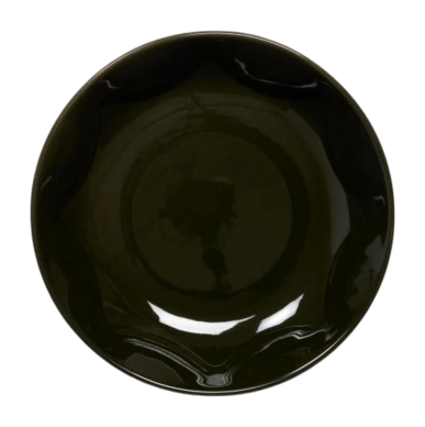 Assiette à Pâte Essenza Sculpture Dark Green 21 cm (Lot de 4)