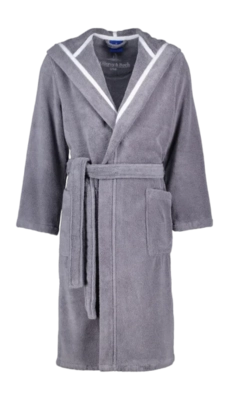 Bademantel Villeroy & Boch Capuchon Herren Shadow Grey