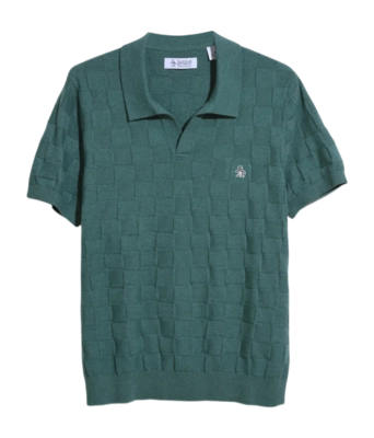 Polo Original Penguin Homme Jacquard Col Johnny Sea Pine