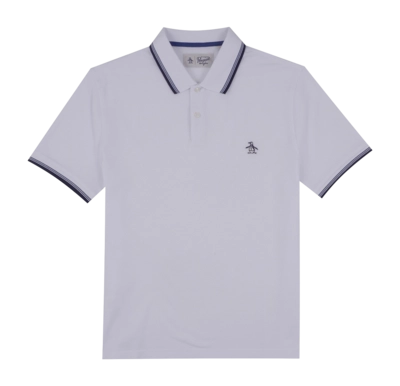 Polo Original Penguin Men Sticker Pete Bright White