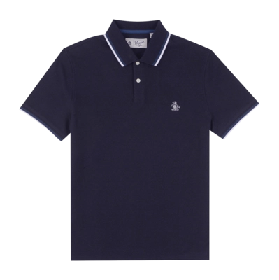 Poloshirt Original Penguin Sticker Pete Herren Dark Sapphire