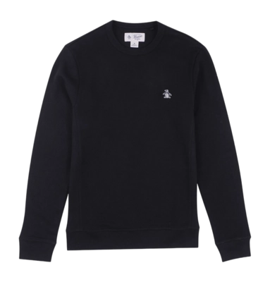 Crewneck Original Penguin Men Sticker Pete True Black